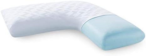MALOUF Z Gel Memory Foam L-Shaped Pillow for Side Sleepers
