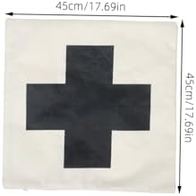 PRETYZOOM Square Cross Pattern Zippered Pillowcase