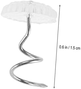 Cabilock 150Pcs Spiral Push Pins for Bed Skirts and Upholstery