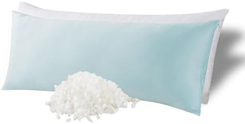 WhatsBedding Memory Foam Body Pillow with Cooling Cover