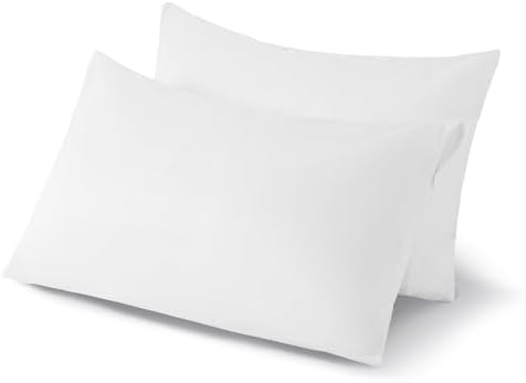 JELLYMONI Waterproof Pillow Protectors - 20 x 26 Set of 2 White