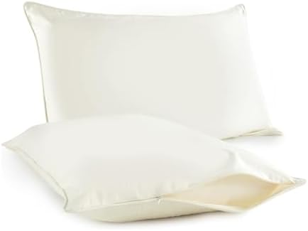 Organic Cotton Pillow Protectors - 2 Pack GOTS Certified