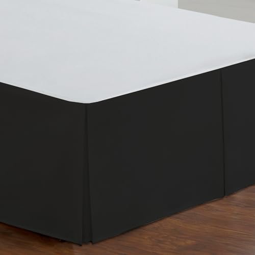 Fresh Ideas Tailored Black Bed Skirt Queen 18 Drop