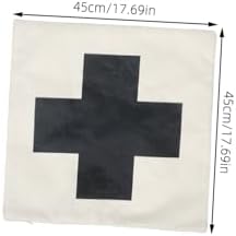 CHILDWEET Square Cross Pattern Linen Pillowcase