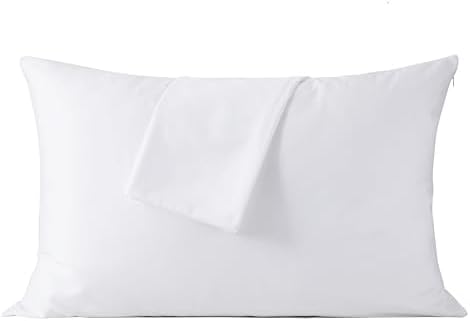 Fundontex Cotton Body Pillow Protector Luxury 600 Thread Count Breathable White