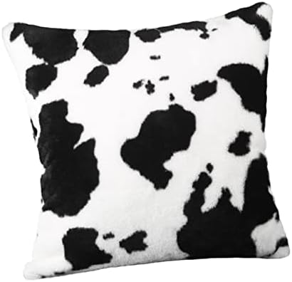 Hoement Plush Throw Pillow Covers Zipper Decorative Insert Cover
