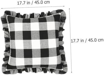 ETHZZLE Checkered Pillow Cover for Sofa Bed