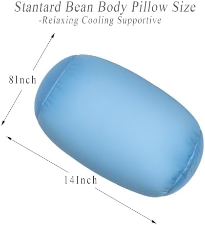 Focustree Maya Blue Microbead Body Pillow for Neck Support
