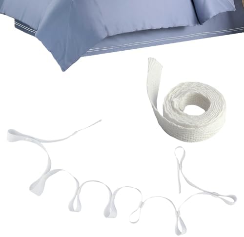 16 Piece Duvet Ties with Reusable Clips and Accessories
