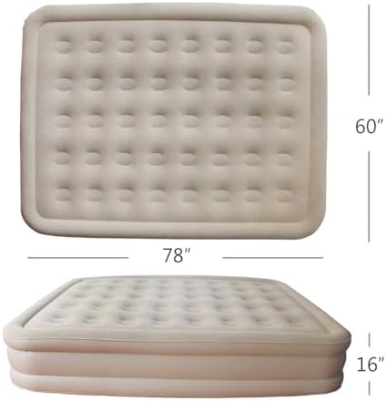 Baiao Queen Air Mattress with Built-in Pump and Storage Bag 1