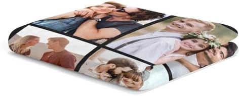 Personalized Photo Blanket for Couple 10th Anniversary Gift