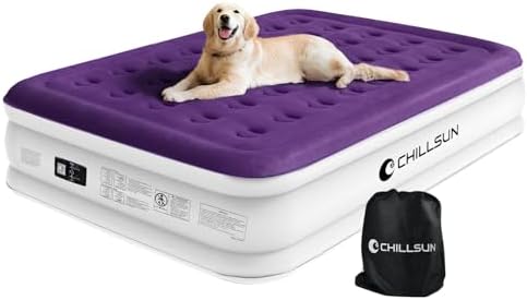 CHILLSUN Queen Air Mattress with Built In Pump and Carry Bag 1