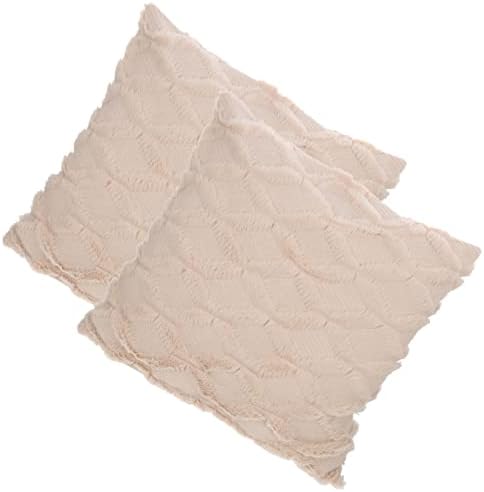 2pcs Decorative Throw Pillow Covers for Sofa and Bed