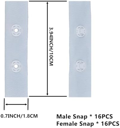 Consss Duvet Clips 16 Sets Safe Locking White