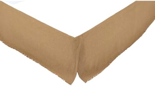 VHC Brands Burlap Farmhouse Bed Skirt 39 x 76 x 16