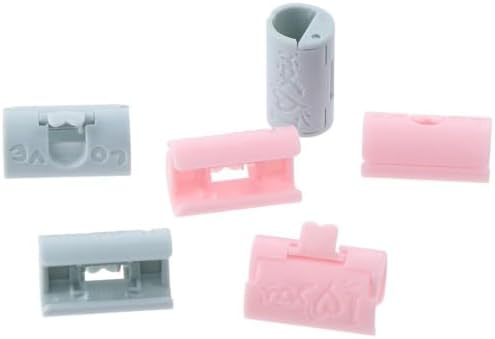 24 PCS Adjustable Sheet Fasteners Clips in Pink and Blue