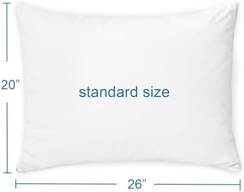 4 Pack Pillow Protectors with Zipper 20x26