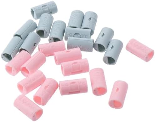 24 PCS Adjustable Sheet Fasteners Clips in Pink and Blue