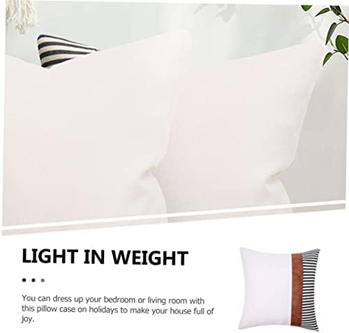 MAGICLULU Modern Throw Pillow Covers White