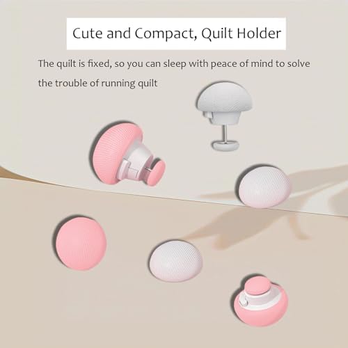 20pcs Duvet Clips for Comforter Non-Slip Gray Sheet Fastener Holder