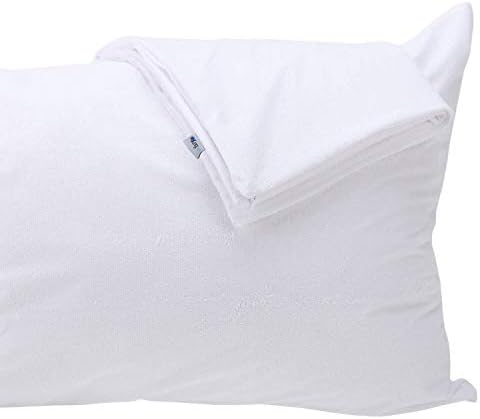 Kingnex Feather Proof Pillow Protectors 2 Pack - Waterproof Terry Surface