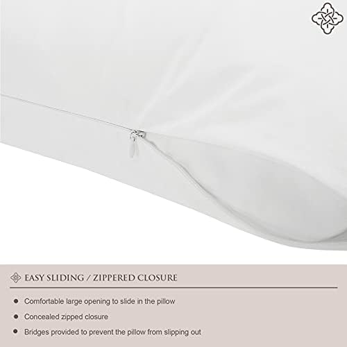 BIOWEAVES Organic Cotton Pillow Protectors 2-Pack