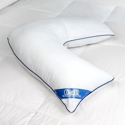 Contour L Shaped Bed Body Support Pillow for Side Sleepers