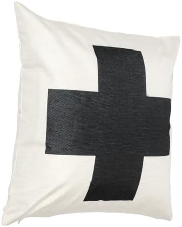 PRETYZOOM Square Cross Pillowcase Decorative Cover