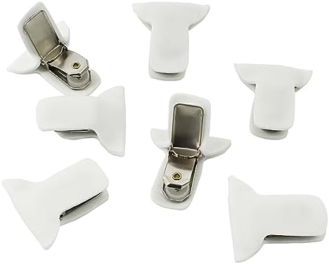 Hitefu 24PCS Duvet Clips White Padded Comforter Clips for Bedding