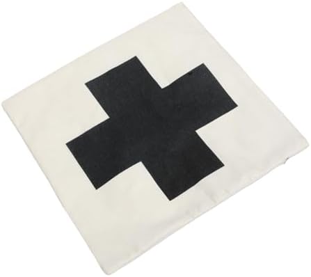 PRETYZOOM Square Cross Pattern Zippered Pillowcase