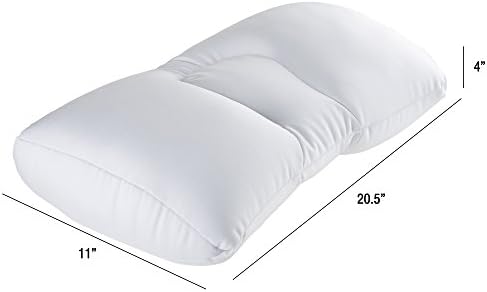 Remedy White Microbead Pillow for Sleep and Travel