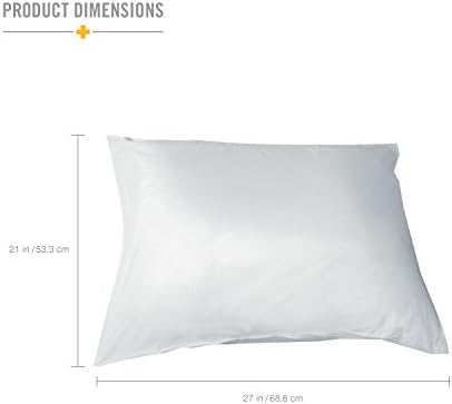 DMI Waterproof Pillow Protector With Zipper Standard Size White