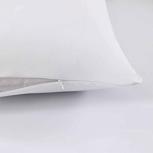Pure Parima White Pillow Protector Set - 2pk 500 Thread Count Zippered Durable