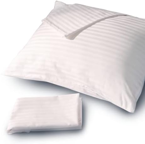 FeelAtHome 100 Cotton Sateen Pillow Cover 300 Thread Count Waterproof Zipper