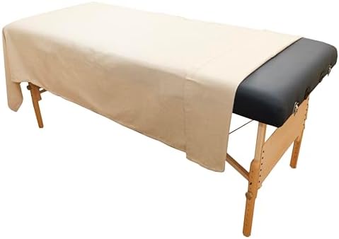 Body Linen Organic Cotton Flannel Sheet Set for Massage Table