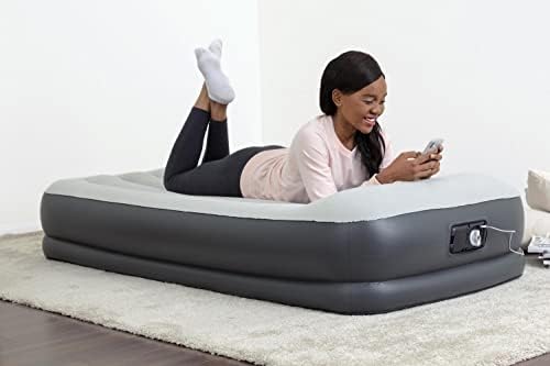 SLEEPLUX Durable Twin Air Mattress with Pump Pillow USB