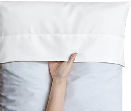 FreshCulture White Pillowcases Queen Size 12 Pack - Soft Microfiber