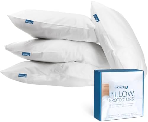 Moonsea Waterproof Pillow Case Protector 4 Pack
