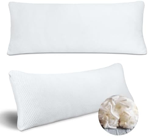 Talatex Premium Latex Body Pillow with 3 Compartments