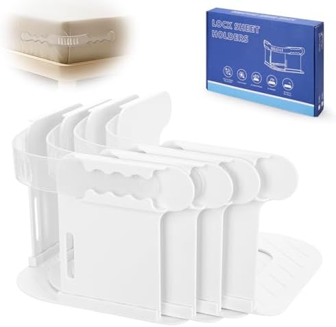No-Slip Sheet Holder for Deep Mattresses - Universal Fit with Lock Strip