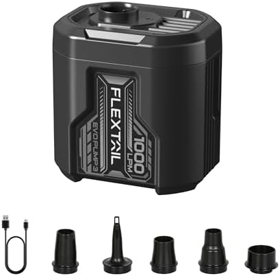 FLEXTAILGEAR 5KPa Air Mattress Pump with 5 Nozzles 1