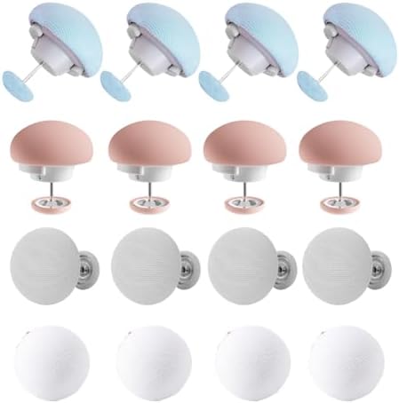 KDUPUP Duvet Clips 16pcs Mushroom Buttons Steel Pins Non-Slip Sheet Holders