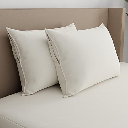 AllerEase Organic Cotton Allergy Pillow Protector - 2 Pack