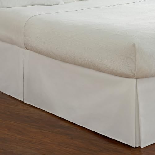 Fresh Ideas Tailored Poplin Bed Skirt King White