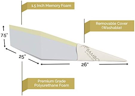 75 Inch Bed Wedge Pillow for Acid Reflux and Snoring