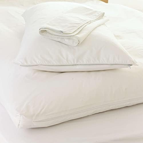 Pine Cone Hill Pillow Protector King Size White Solid Pattern