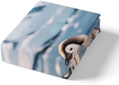 Homewish Cute Penguin Fitted Sheet Twin Set