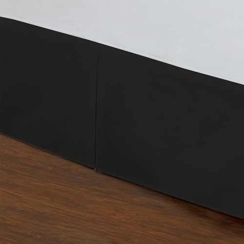 Fresh Ideas Tailored Black Bed Skirt Queen 18 Drop