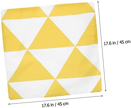Amosfun 1pc Geometric Throw Pillow Cover Waterproof Indoor Outdoor Use