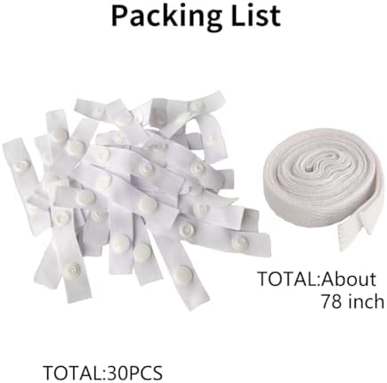 Duvet Holders for Corners - 30 Count White